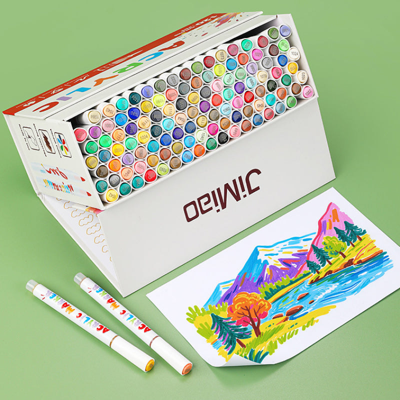 120-color acrylic graffiti marker set