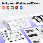 D80 Printer thermal A4 paper